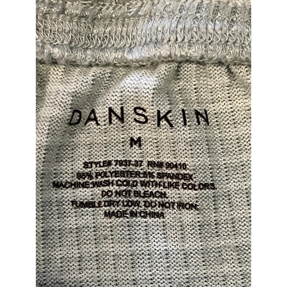 Danskin Pants Womens Medium Gray Joggers Waffle Knit Drawstring 798137 - Picture 6 of 7